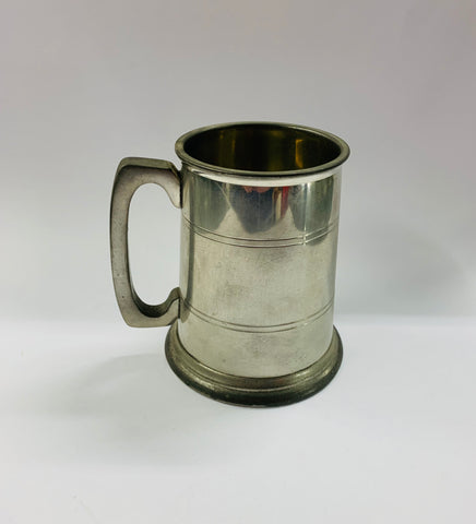 Vintage pewter large mug or stein