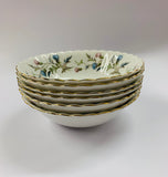 Set of 6 Royal Albert Brigadoon dessert bowls