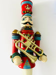 Wooden Hand Painted Christmas Trumpeter