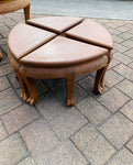 Oriental carved nest of tables