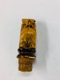 Antique wooden owl bottle stopper