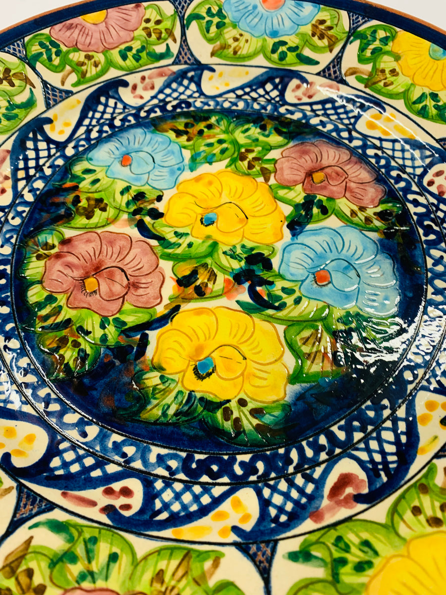 Hand painted Portuguese pottery platter – Antique Alley