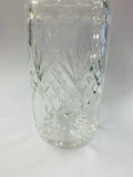 Vintage round cut crystal decanter