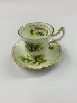 Royal Albert miniature January cup and saucer