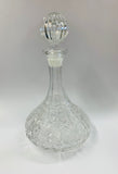 Vintage glass ships decanter