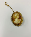 Vintage cameo brooch