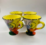 Set of 4 Christine Harris Coffee Cups