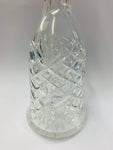 Tall vintage cut crystal decanter