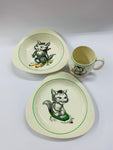 Rare Cutie-Kitten set of 3 Spode breakfast set