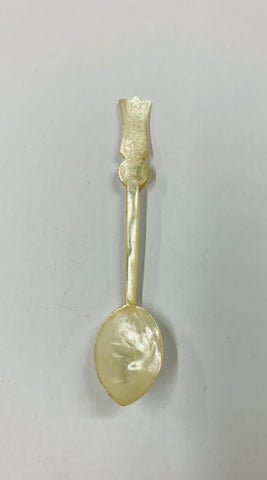 Antique mother of Pearl ornate teaspoon