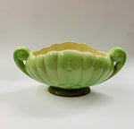 Titian Studio pottery green lustre vase