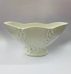 Crown Lynn hand potted white vase 553