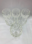 Set 6 Waterford tall wine glasses