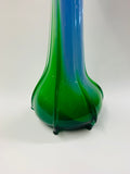 Midcentury Art glass tall tulip vase