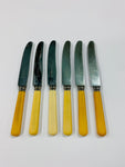 Set of 6 bone handle knives