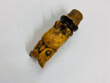 Antique wooden owl bottle stopper