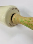 Vintage ceramic Nutbrown rolling pin