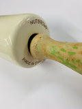 Vintage ceramic Nutbrown rolling pin