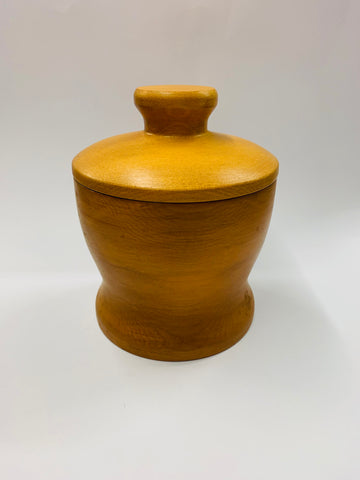 New Zealand Kauri wooden lidded bowl