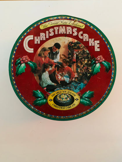 New Zealand Made Christmas Cake Company Tin