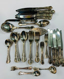 Full 6 place Rodd Camille Silver plated cutlery set