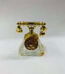 Vintage novelty glass telephone perfume bottle