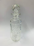 Vintage round cut crystal decanter