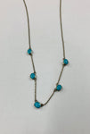 Sterling silver and turquoise antique necklace