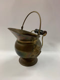 Vintage brass small coal scuttle