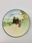 Rare Royal Doulton blue sky coaching scene side plate