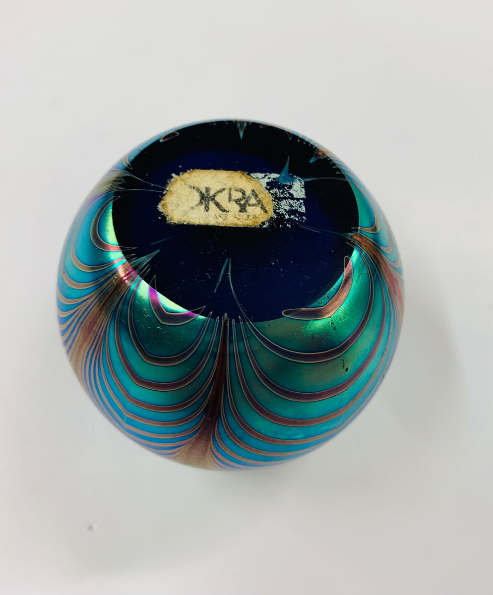 OKRA Iridescent paperweight – Antique Alley