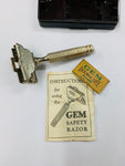 Rare GEM safety razor in original Bakelite case